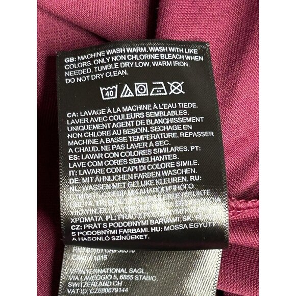 North Face Pullover Mens Large Maroon Elevation Quarter Zip Outdoor Shirt Hiking - Picture 7 of 14